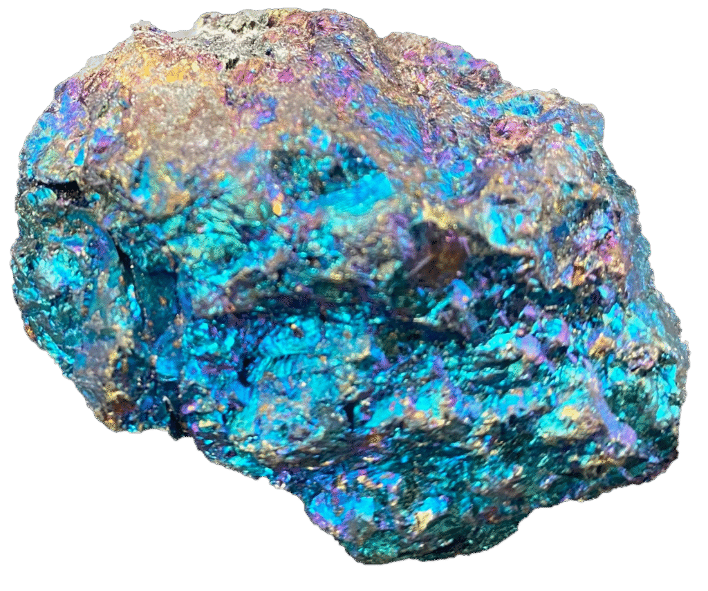 Peacock ore specimen