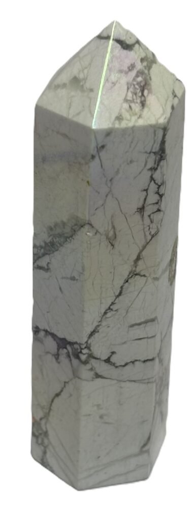 aura howlite point 31 - Sians Emporium aura howlite point 31