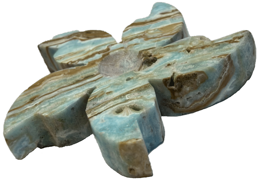blue aragonite blarg 2b - Sians Emporium Blue Aragonite star fish