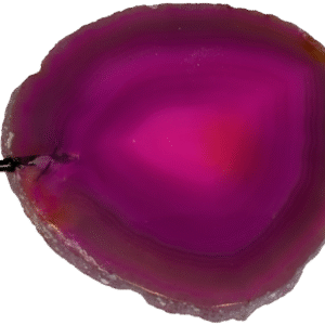 pink agate slice on a stand 3
