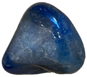 small blue agate tumble stone