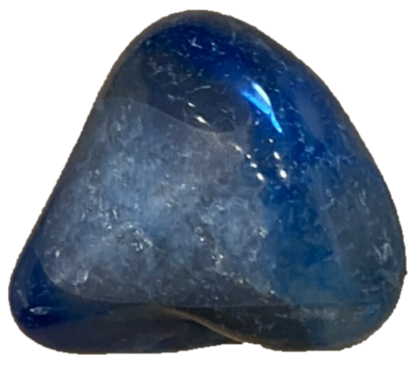 small blue agate tumble stone - Sians Emporium small blue agate tumble stone