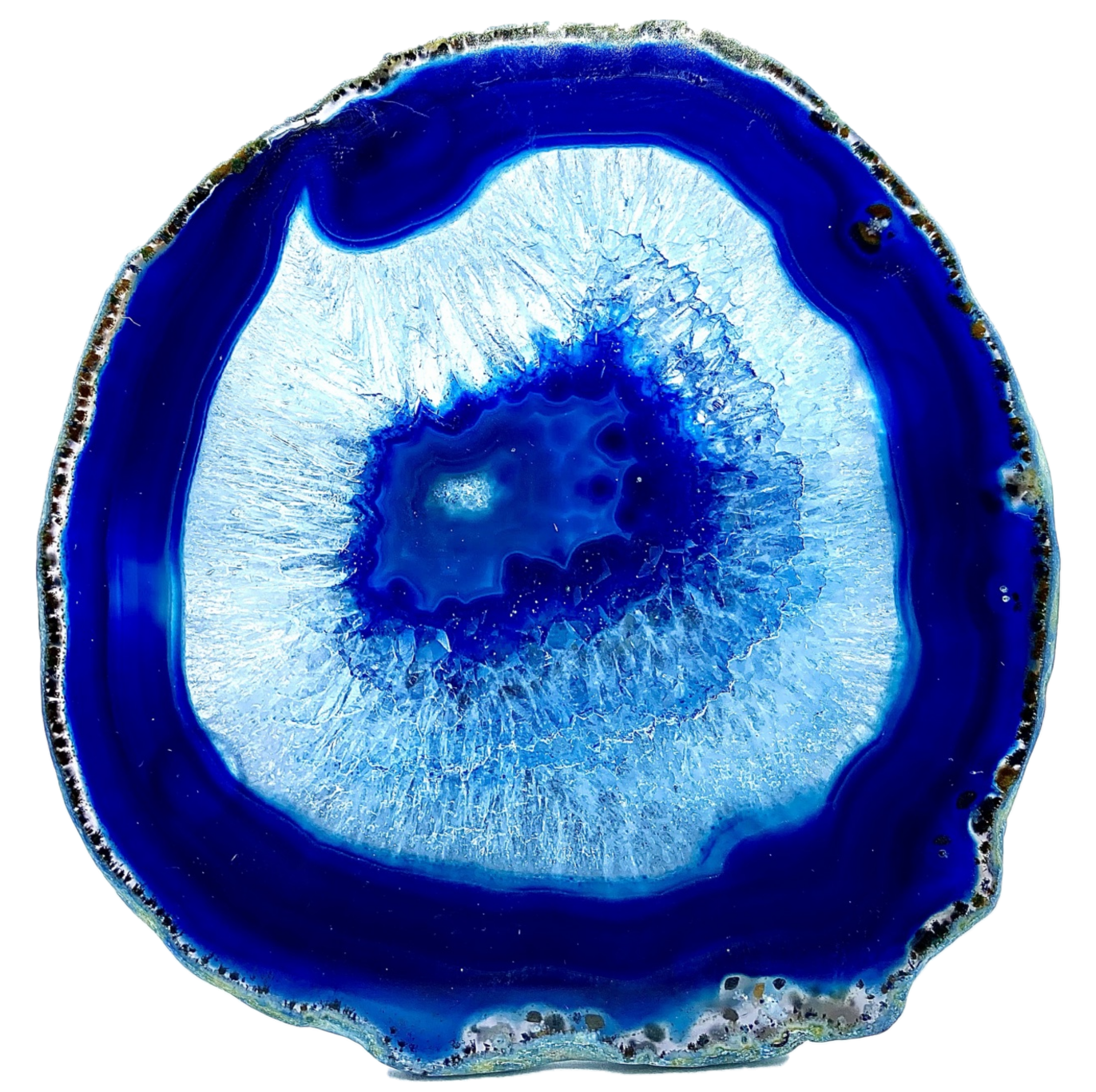 Blue Agate slice - Sians Emporium Blue Agate slice