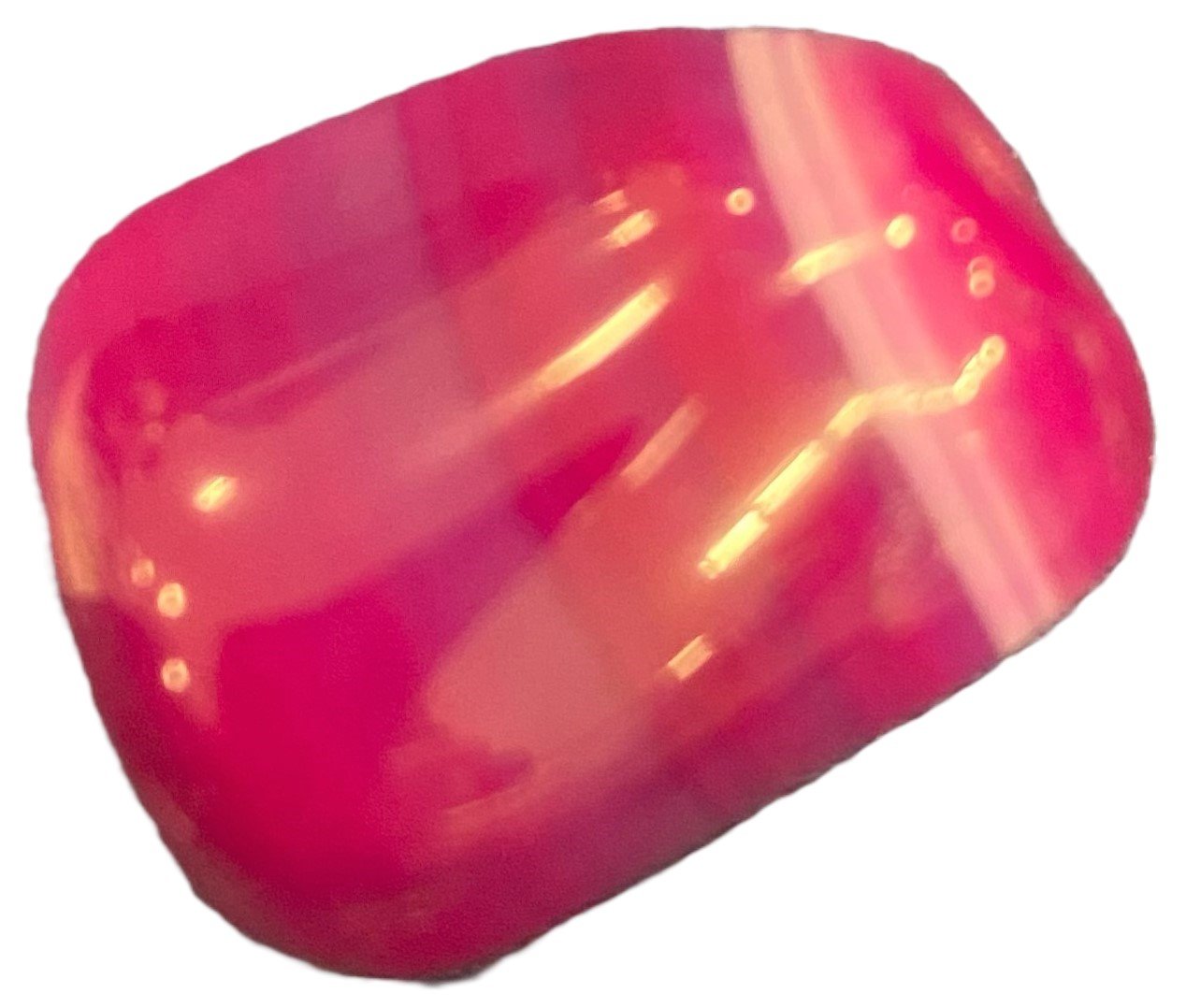 small pink agate tumble stone - Sians Emporium small pink agate tumble stone