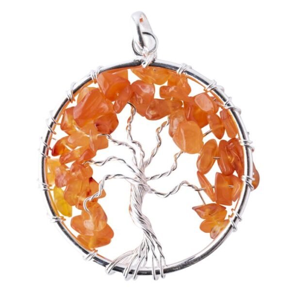 Carnelian Tree of Life Pendant