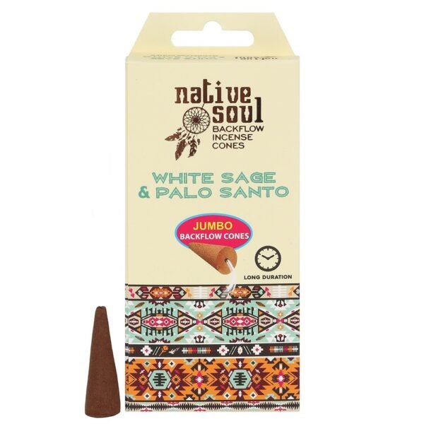 White sage and Palo Santo backflow cones
