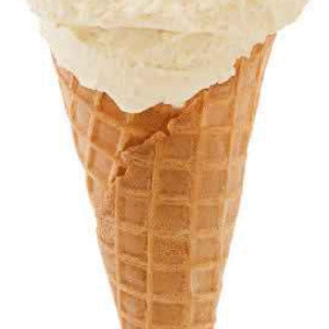 Single scoop cone