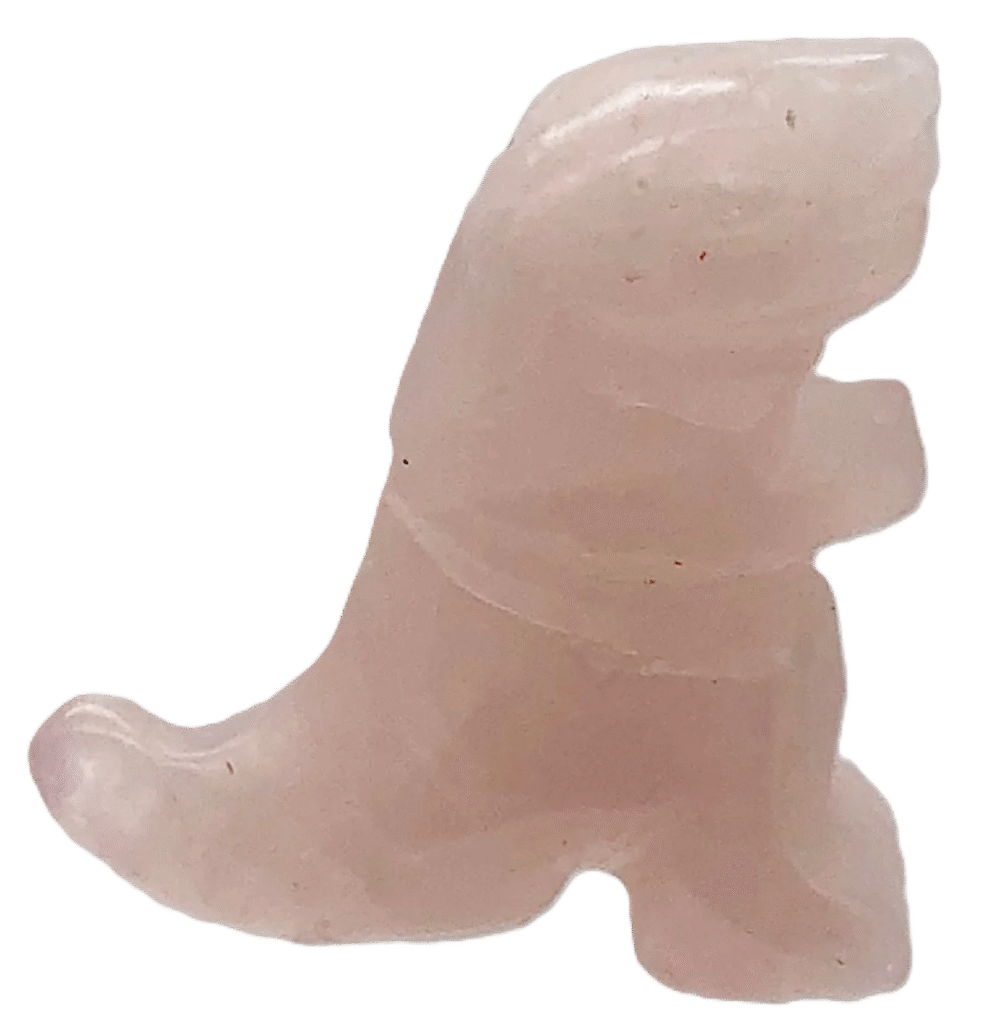 rose quartz t-rex a - Sians Emporium rose quartz t-rex