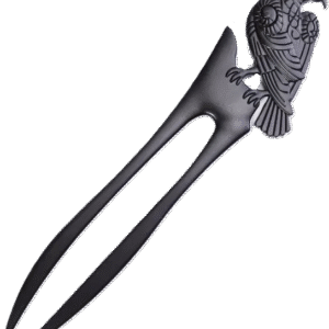 Viking crow hair pin