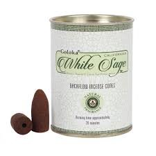 white sage backflow cones