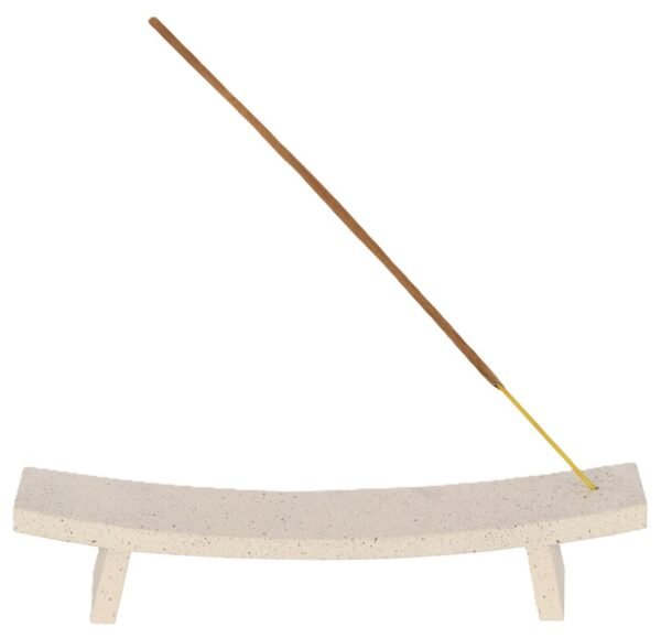 Cream Speckle Incense Ash Catcher b