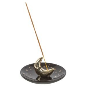Crescent Moon Incense Stick Burner