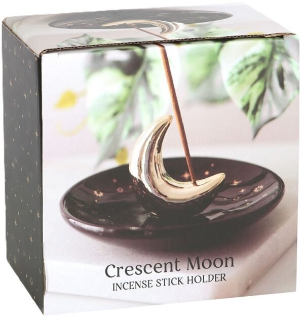 Crescent Moon Incense Stick Burner