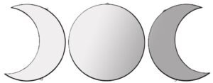 tripple moon mirror - Sians Emporium tripple moon mirror