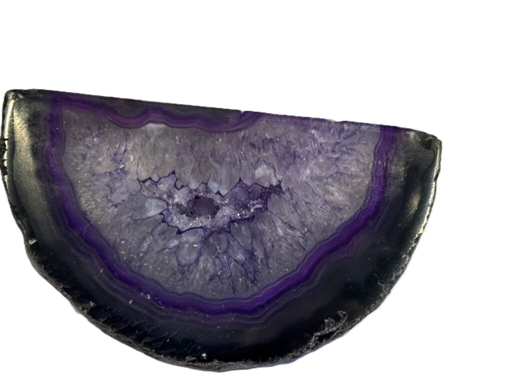 Purple Agate Quarter Geode 14.1