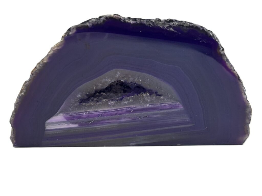 Purple Agate Quarter Geode 13.3