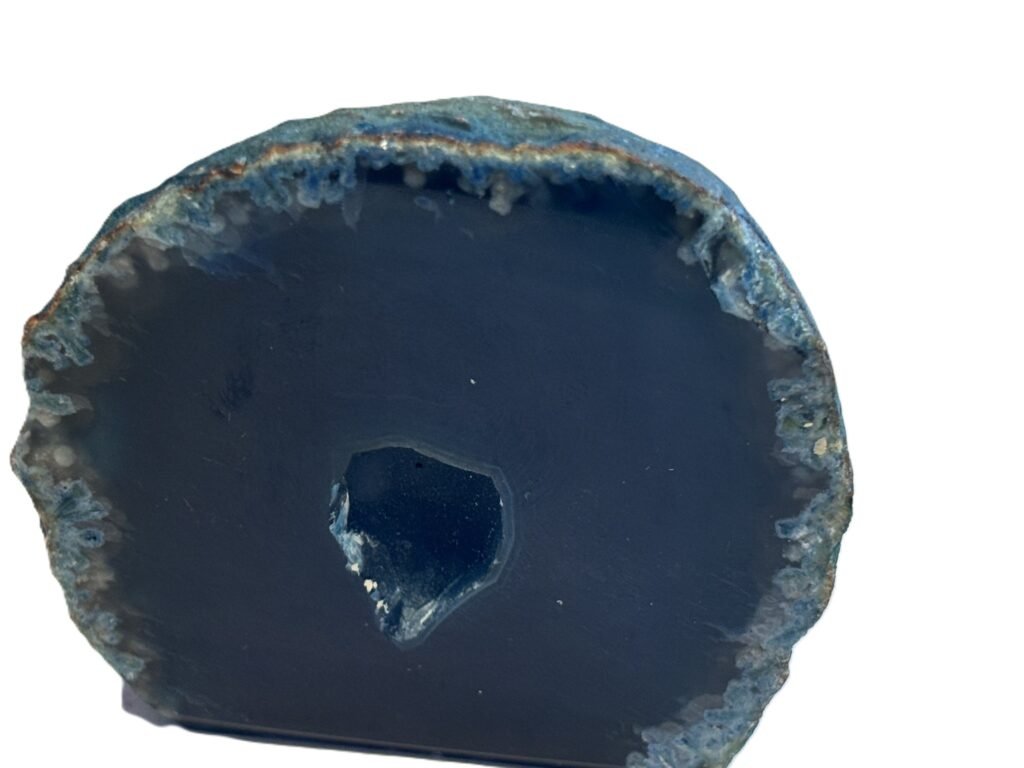 Blue Agate Half Geode 8.1