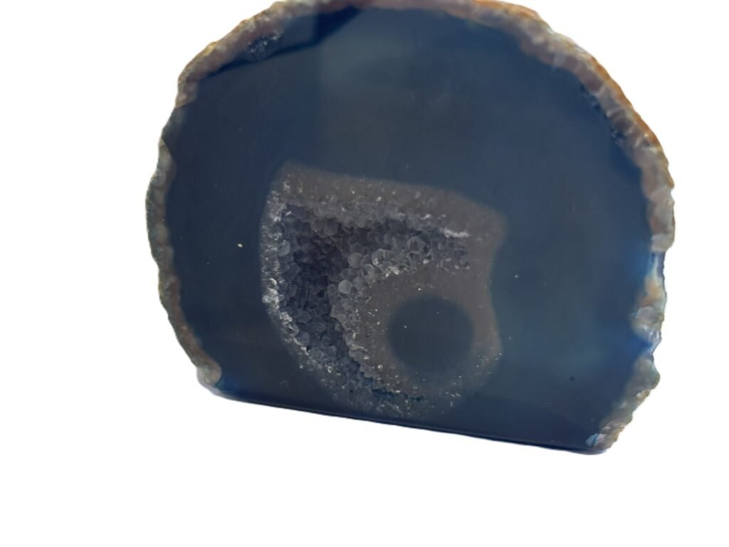 Blue Agate Half Geode 10.1