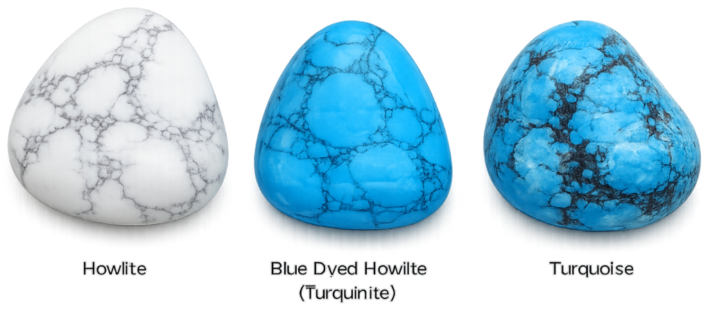 Howlite dyed howlite turquoise - Sians Emporium Howlite dyed howlite turquoise