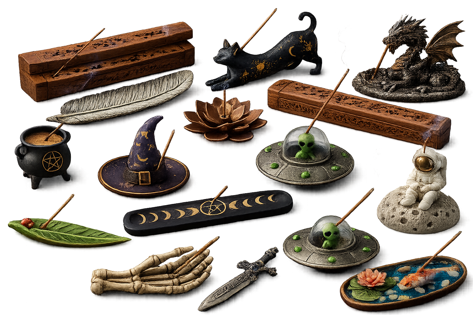 Incense stick holder selection