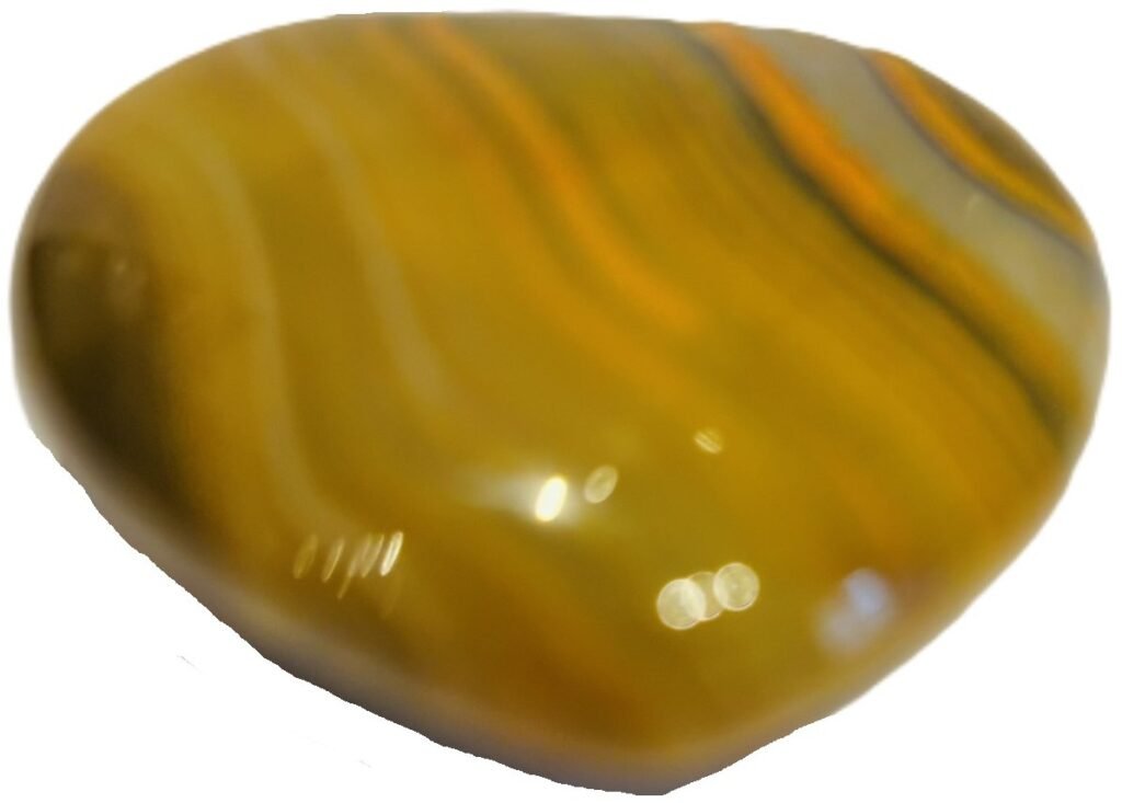 Polished bumblebee jasper heart specimen - Sians Emporium Polished bumblebee jasper heart specimen