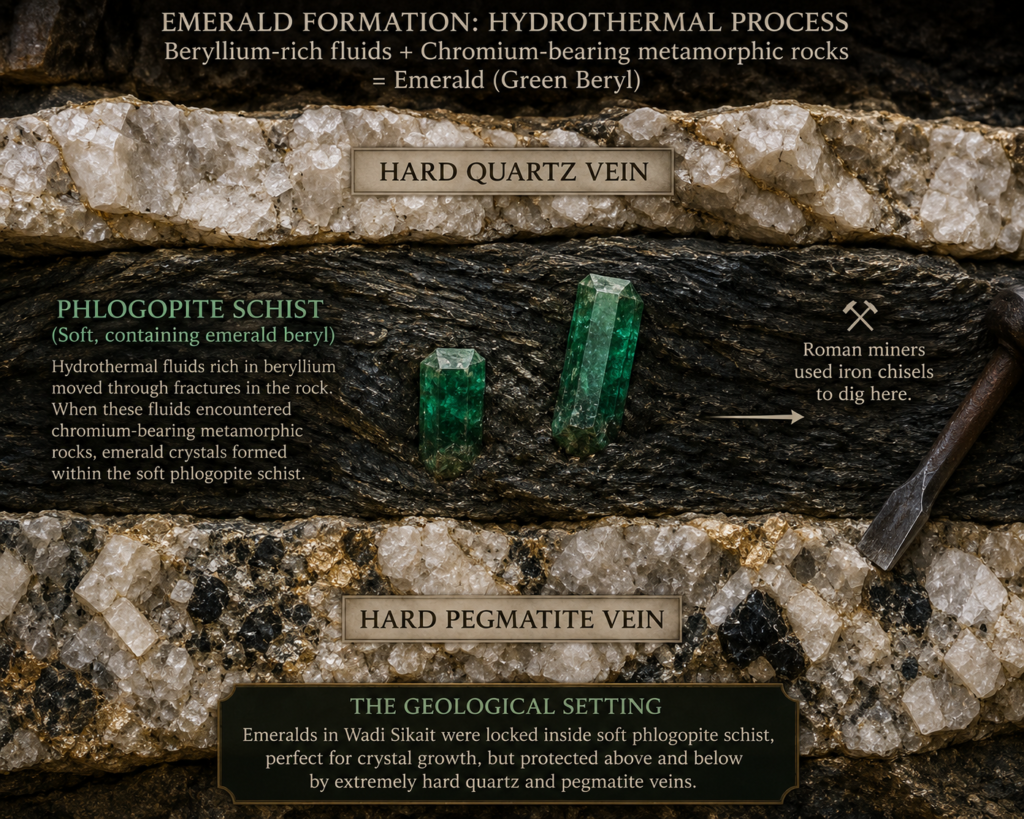 Emerald formation and geological setting - Sians Emporium Emerald formation and geological setting