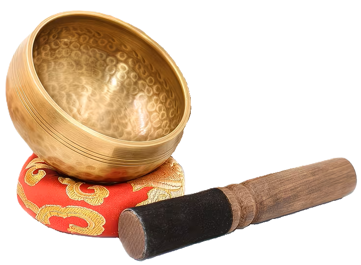 Singing bowl, rest and mallet - Sians Emporium Singing bowl, rest and mallet