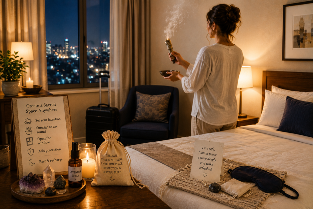 Smudging a hotel room