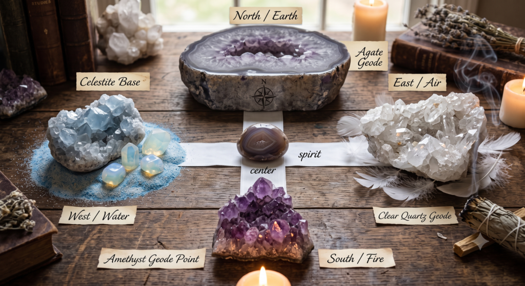 sacred-altar-crystal-grid-placement